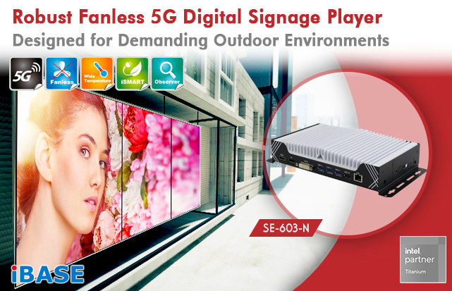 Robust Fanless 5G Digital Signage Player Designed for Demanding Outdoor Environments